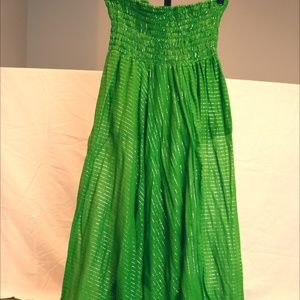 Green Harem Drop Crotch Pants